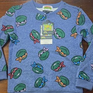 Andy & Evan Kids Ninja Turtles Blue Hoodie
